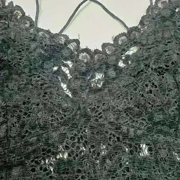 Free People Celine Velvet Bralette Black Size XS - Picture 5 of 7